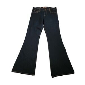 KUT from the Kloth Ali Fit and Flare Jeans Dark Wash Blue Denim 12 hippie retro